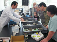 博物館自然教室「木の化石の内部を探ろう！」のイメージ