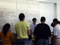 加工する岩石と手順の説明です