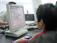 コンピュータ教室「恐竜年賀状をつくろう！」のイメージ