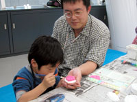 ボクのオリジナルのアンモナイト完成！