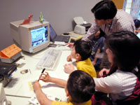 電子顕微鏡で花粉や胞子を観察します