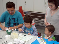 できたレプリカに色をぬりましょう