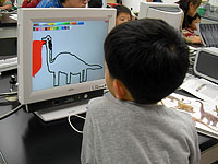 じょうずに恐竜の絵がかけるかな