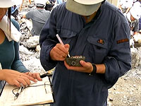 化石の記録も行っていただきました