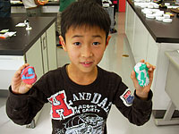 できたよ！アンモナイトと三葉虫の消しゴム