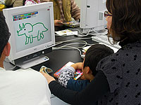 どんな恐竜をかこうかなあ?