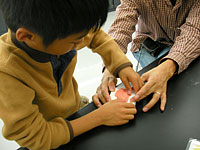 ちょっとかたいね。がんばって。