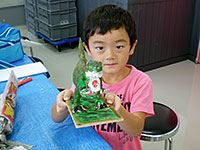 できたよ!ボクが作った恐竜!