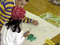 絵本を参考にがんばって