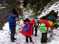 野外観察会「福井県和泉村の地層観察」のイメージ