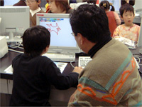 コンピュータ教室「恐竜年賀状をつくろう」のイメージ