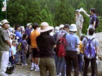 館長から今日の体験の意義などを聞きました