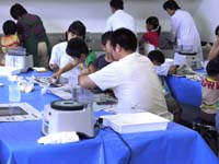 化石の入った石をもらいました