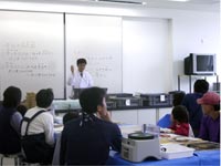 先生から、することの説明をききます