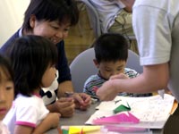 お母さんと一緒にがんばりましょう