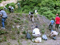 さっそく発掘体験の開始です