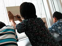 骨格図を元に生態復元を行います。