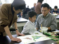 先生から絵のアドバイスをもらいました。