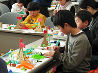 もうすぐ完成です。できばえはどうかな？