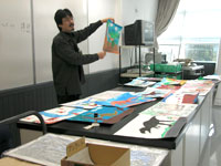 完成した絵に先生からコメントをもらいました