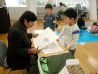 ヒサ先生に上手だねとほめてもらいました