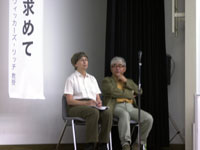リッチ先生（左）と通訳をしていただいた京大の大野先生（右）。