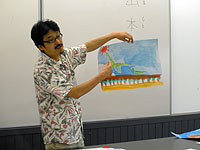 じょうずにカマラサウルスの絵がかけました