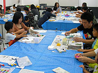 親子で力をあわせてがんばります。