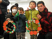 できたよ!クリスマスリース!