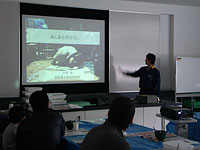 足跡の付き方についてのお話です