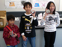 化石入りの石。ピカピカになりました。