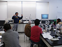 観察対象の微化石についてのお話です。