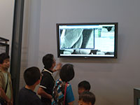 参加者の標本がモニタに映されました。