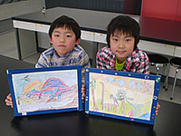 できたよ！オリジナル恐竜パズル！