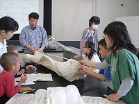 博物館自然教室「恐竜の体重を調べよう」のイメージ