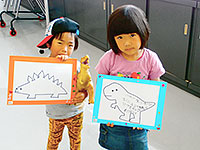 できたよ！ぼくの恐竜メッセージボード！