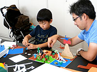 恐竜ふれあい教室「親子で折り紙のジオラマをつくろう！」のイメージ