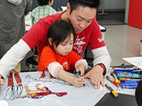 恐竜ふれあい教室「親子で恐竜だこをつくろう！」のイメージ