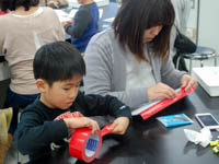 ボードのかざりを取り付けてできあがりです。