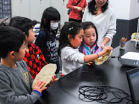 実際のカメの甲らをよく観察してみましょう。