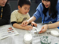 じょうずに、せっこうのレプリカができました。