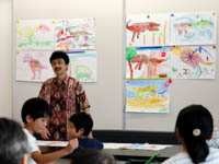 先生がじょうずだねとほめてくれました。