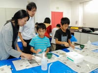 石膏で三葉虫のレプリカを作ります