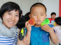 レプリカにいろをぬって、できあがりです!