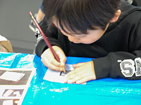 ハンコのもとになる絵をかきました