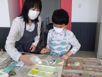 レプリカに色をぬりましょう