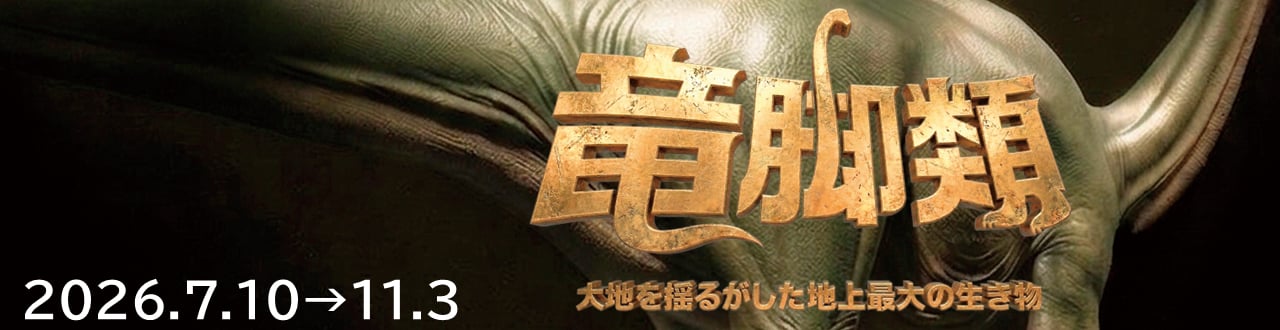 令和８年度特別展「竜脚類～大地を揺るがした地上最大の生き物～」