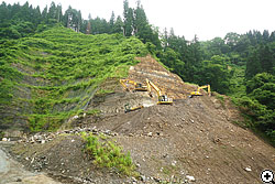 発掘現場の状況