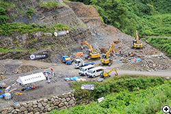 8月16日の発掘現場全景