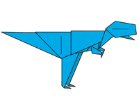 恐竜プレイランド 「折り紙で恐竜を作る博士」のイメージ